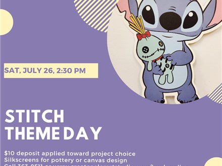 Stitch Themed Paint Day-Saturday, July 26, 2:30 pm