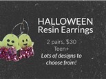Halloween Resin Earrings Class Teen+ 10/11/25 4-6pm