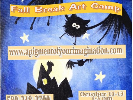 Fall Break Art Camp October 13, 2022
