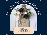 Mason Jar Door Hanger-Friday, October 4, 6:30 pm