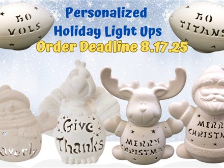 Order Now! Custom Carved Holiday Light Ups