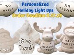 Order Now! Custom Carved Holiday Light Ups