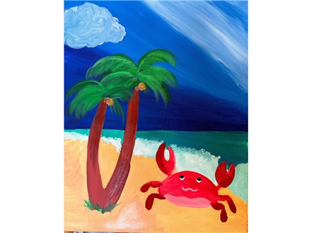 Mt. Washington Kids Beach Crab Canvas - Aug 16th