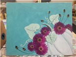 "Pumpkin & Flowers" 16x20 Canvas Class Ages 10+ 10/6/24