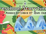 Preschool Storytime! September 2025