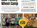 Kids' Pottery Wheel Camp July 22nd, 23rd, 24th 2025