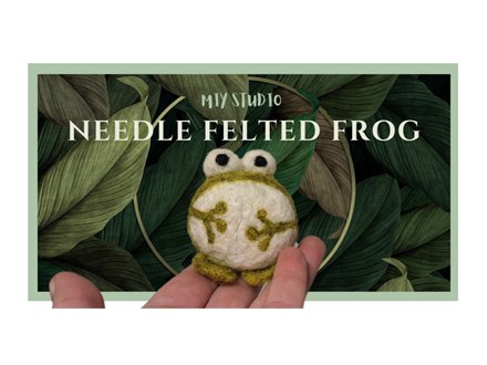 Needle Felted Frogs - Family Friendly 