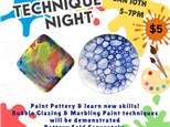 Technique Night: Pottery Painting