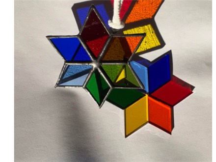 Rainbow Star Stained Glass Class (May 22, 3:30-5:30)
