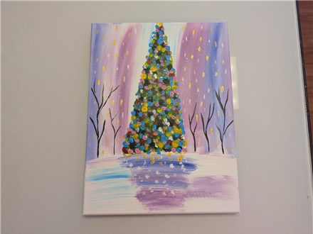 Christmas in the City Adult Canvas Class $35