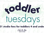 Toddler Tuesday- December 17th- ALL DAY- $1 Studio Fees for Toddlers 4 & Under