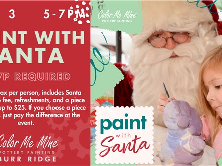 Paint with Santa: Tuesday, December 3rd, 5:00-7:00pm