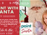 Paint with Santa: Tuesday, December 3rd, 5:00-7:00pm