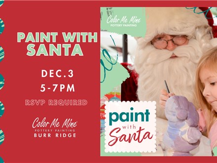 Paint with Santa: Tuesday, December 3rd, 5:00-7:00pm