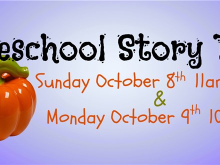 Preschool Story Time! October 2023 Session 1