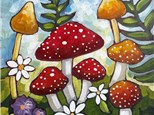 Mushroom Medley Canvas Paint and Sip