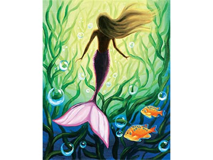 Mystic Mermaid Canvas Class - June 21 $40 