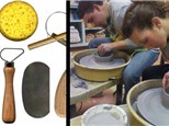 Fun intro to the Pottery Wheel Class at Seize The Clay for 2 people!