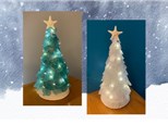 Glowing Sea Glass Trees - Christmas in July!