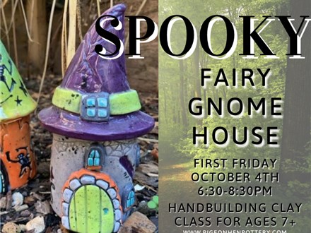 Spooky Fairy Gnome House --Handbuilding with Clay Class