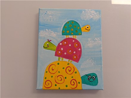 Tipsy Turtles Mommy/Daddy & Me Canvas Class $40 (age 4 and up)