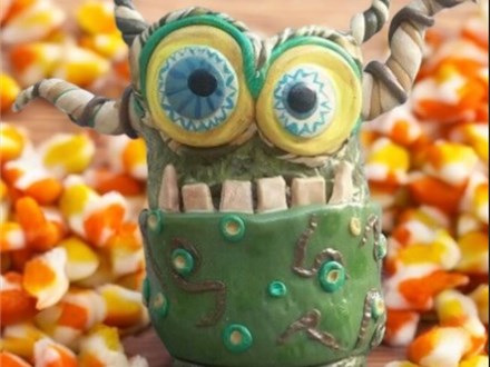 You Had Me at Merlot - Clay Monster Candy Container - Thursday October 9th - $38