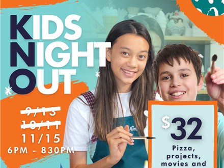 Kids Night Out - Friendsgiving Nov. 15 6-830