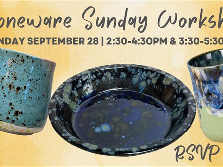 Stoneware Sunday Workshop! September 2025 Session 2