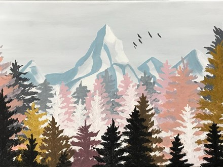 "Mountain Teeline" 10x20 Canvas Class Ages Teen+ 12/28/24