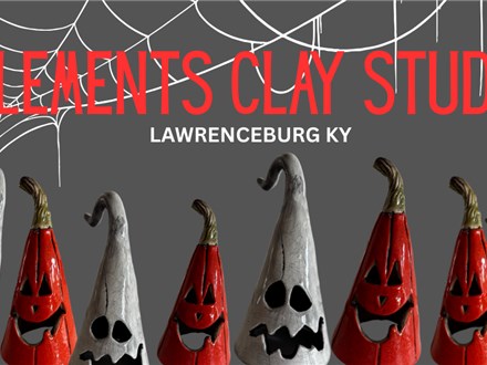 Ghost or Pumpkin Luminary -Clay class   Friday Sept. 19 6pm-8pm