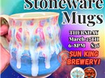 Stoneware Mugs Painting Class at Sun King Brewery March 27th 6-8pm