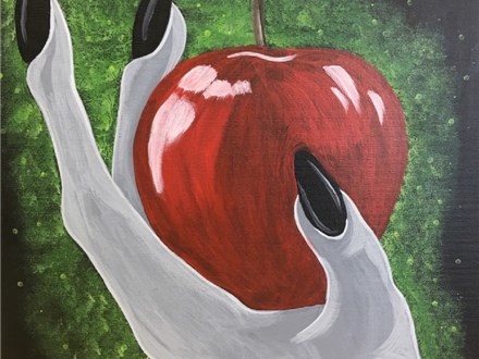 Poison Apple Canvas Paint and Sip