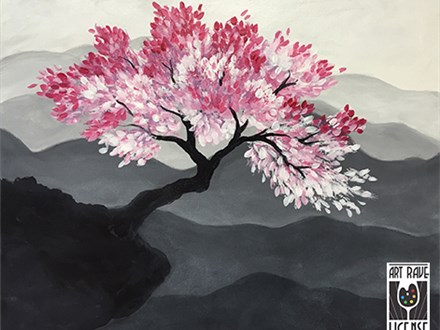 Zen Mountain Canvas Paint and Sip
