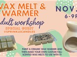 Wax Warmer & Melt Workshop with @SprinkleCandles- Thursday, Nov. 18th 6-9pm- RSVP ONLY