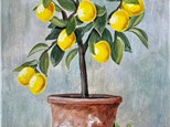 Zest For Life Canvas Paint and Sip