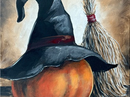 Orange is the New Black Canvas Paint and Sip