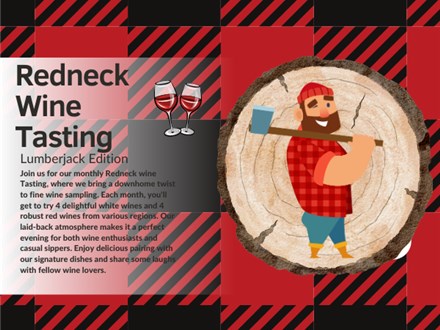 Sold Out   Sept. 17th Redneck Wine Tasting 