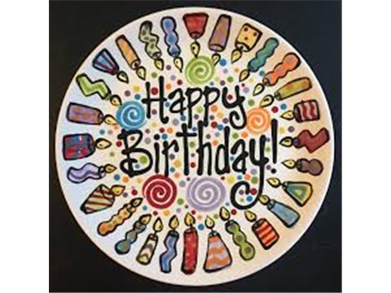 Birthday Plate! Jan. 16th $35