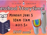 Preschool Storytime! June 2024
