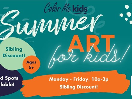 Summer Art for Kids 2025 - Week 4 - Animal Lovers - Aug 4th-Aug 8th