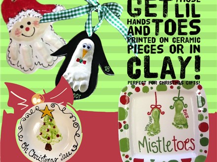 Mistletoes Holiday Hand Prints