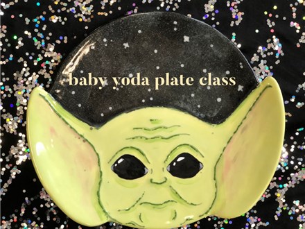Baby Yoda Plate Class