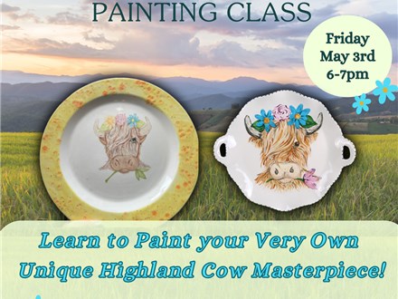 Highland Cow Painting Class