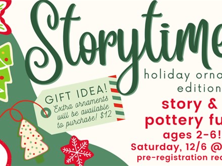 Little's Art & Storytime 12/6 @The Pottery Patch