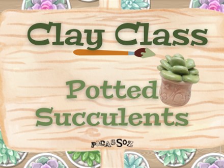 Clay Class - Potted Succulents 