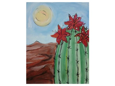 Flowering Cactus! - Paint & Sip - Sept 7