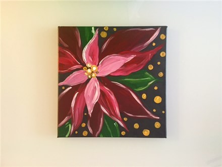 Pink Poinsettia (adult) Canvas Class