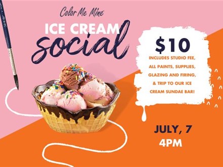 Ice Cream Social: Sunday, July 7th 4pm