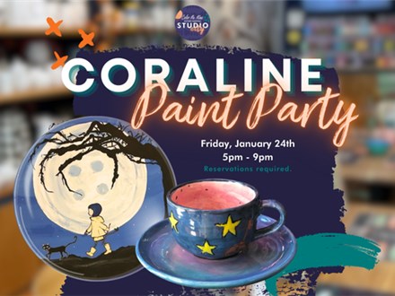 1.24.25 CORALINE PAINT PARTY - Color Me Mine Studio City