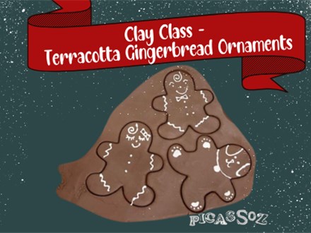 Clay Class - Terracotta Gingerbread Ornaments